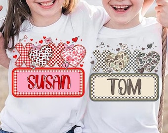 Personalized Boy Girl Valentines Png, Camo XOXO Valentine Png, Girls Valentines Lace Png, Valentine Kid Name Png, Love Png, Preppy Vday Png