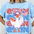 Cottagecore Floral USA Goose Png, Patriotic Coquette, Independence Day Png, 4th Of July png, Cottagecore Goose PNG, Vintage Farm