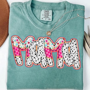Preppy Mama png, Floral Mama png, Mothers day png, Mama Shirt Sublimation, Checkered Mama png, Mama png, Preppy png, Dalamatian png file