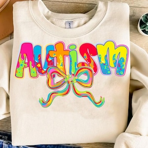 Autism Awareness Coquette Png, Retro Autism Bow PNG, Autism Mama PNG, Autism Advocate Png, Special Education, Neurodiversity Png