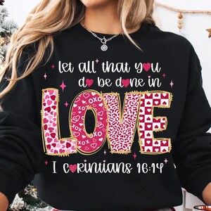 Let All That You Do Be Done In Love Png, Love 1 corinthians 16:14 Png, Christian Valentine Religious png, Bible verse png, Retro valentine