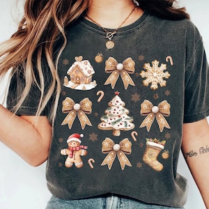 Coquette Gingerbread Christmas Png, Christmas Gingerbread Png, Christmas Cookies Png, Kids Christmas Png, Girly Christmas, Baking Christmas