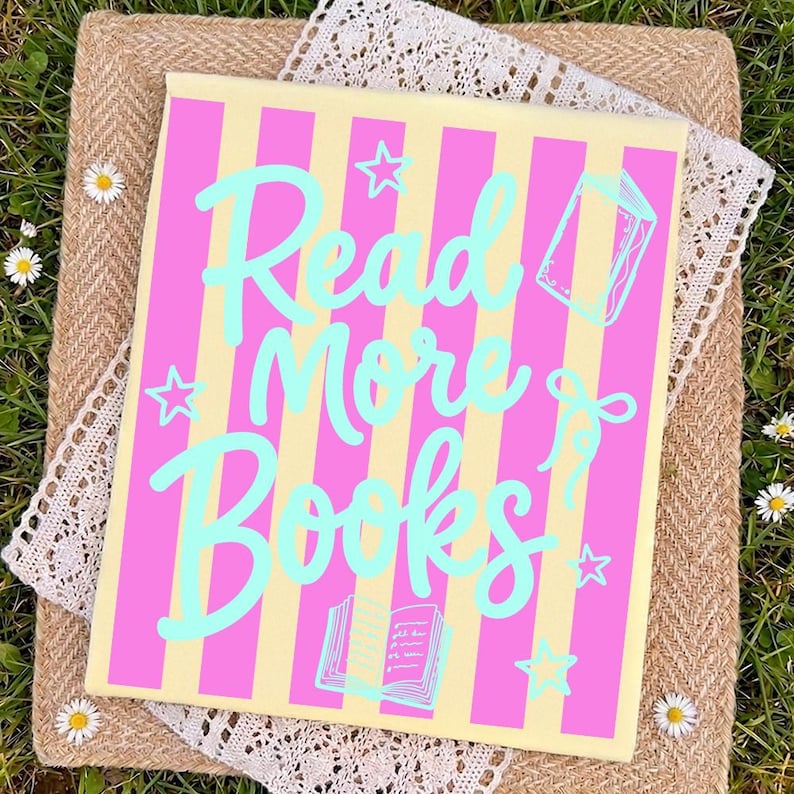 Lire la suite de livres coquette rayures bleues roses et bleues, rat de bibliothèque png, lecture tendance, club de lecture girly png, amateurs de lecture image 4