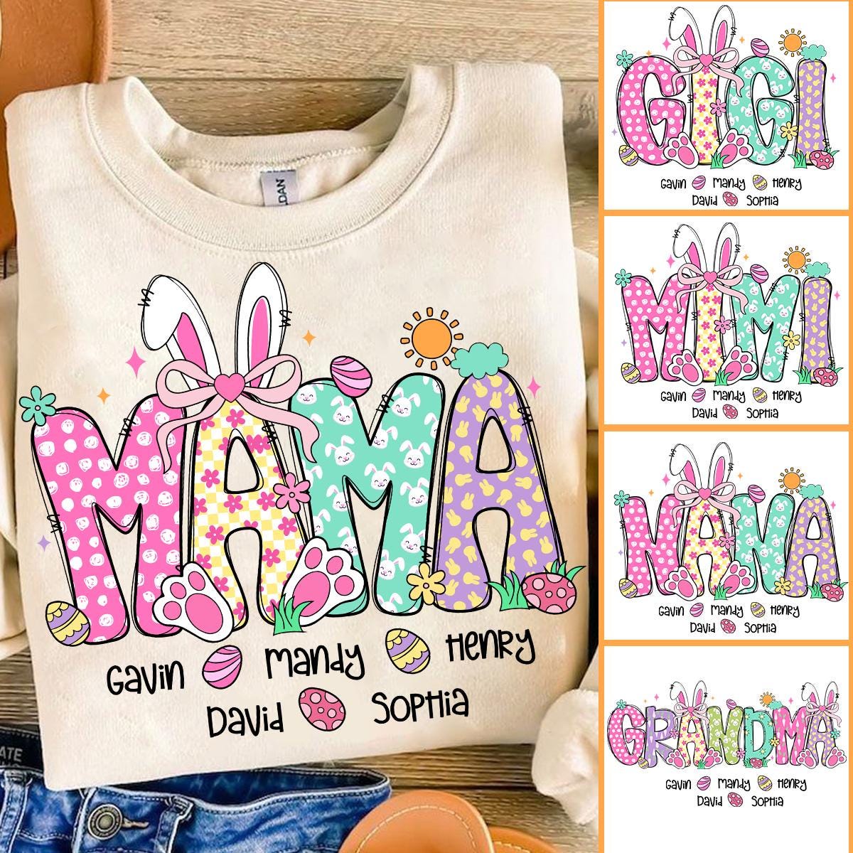 2 T-shirts OshKosh Fille Pâques Lapin - Tailles 4/5 - Occasion Très Bon État