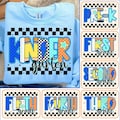 Checkered Back to School Boys PNG Bundle, Kindergarten Kid Design, First Day Shirt PNG, Pre-K to Fourth Grade Png, School Boy Sublimation