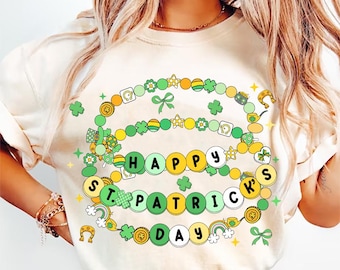 Happy St.Patricks Day Friendship Bracelet Png, St Patrick Lucky Png, St.Patricks Day Coquette Png, St Patricks day png, St Patty day png