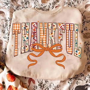 Coquette Thankful Embroidery png, Retro Fall png, Fall png, Fall Coquette png, Fall Pumpkin png, Fall Girly png, Autumn png, Cozy Season