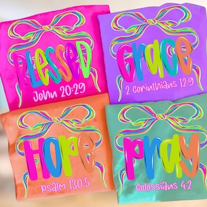 Neon Coquette Bible Bundle Png, Grace Joy Pray Believe Design, Leopard Jesus Png, Jesus Christian Sublimation, Bible Verse Design Download