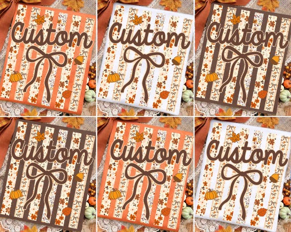 Custom Striped Preppy Fall Png, Coquette Ditsy Floral Pumpkin Bow PNG, Trending Fall Pumpkin Png, Autumn Shirt Png, Pumpkin Spice Png