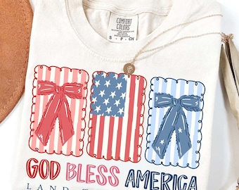 God Bless America Png, Land That I Love, American Flag Png, Coquette America Png, Preppy USA Png, Christian 4th Of July Png, Patriotic Png