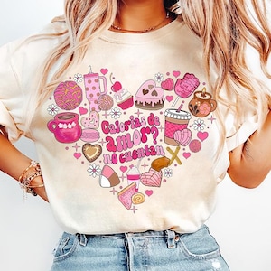 Calorias de amor No Cuentan png, Mexicaanse Valentijn png, Cafecito y Chisme Valentijnsdag png, Concha Valentijnsdag png, Candy Valentines