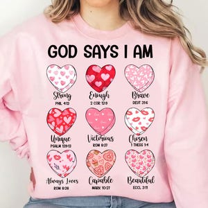 God Says I am Valentine Png, Jesus Valentine png, Christian Valentine png, Valentine Bible Verse png, Retro Valentine png, God Valentine Png