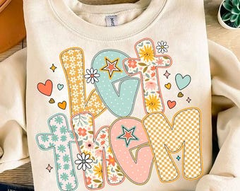 Preppy Let Them Boho Floral png, blijf schijnen png, inspirerende png, motiverende png-bestand, zelfliefde png, geestelijke gezondheid is belangrijk png