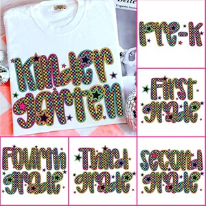 Back to School Bundle PNG, Preppy Teacher First Day of School Shirt Design, Colorful Coquette Sublimation, Pre-k 1st/2nd/3rd/4th Grade