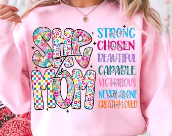 Adrot, Sie ist Mama Blumen Png, Retro Mama Png, Christliche Png, Mama Leben Png, Bibel Verse Png, Sie ist Stark Png, Muttertagsgeschenk, Pinselstrich