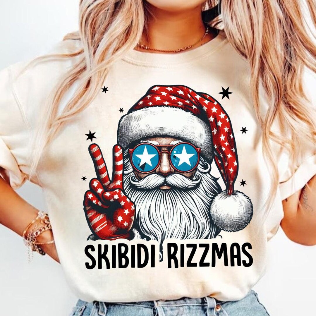 Rizzmas Christmas Png, Funny Santa Christmas Design, Santa Christmas ...