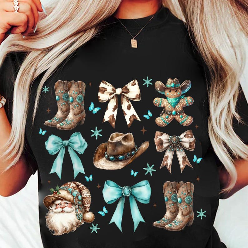 Coquette Pink Christmas Tree Cake Png, Christmas Bow Png, Watercolor