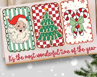 Coquette Christmas png, vrolijk en helder png, preppy kerstboom png, geweldige tijd, kerstman png, Candy Cane Christmas png, girly, glitter