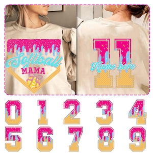 Mamá de Softbol Goteo PNG, Número de Jersey Personalizado de Softbol Goteo PNG, Helado de Softbol Goteo PNG, Día del Juego de Softbol PNG, Respeta el Goteo PNG