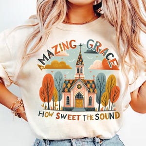 Amazing Grace Png, Christian Png, Bible Verse Png, Christian T-shirt Png, Watercolor, Brushstrokes, Christian PNG Design, Jesus PNG Faith