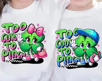 つねるのがかわいすぎる/かっこよすぎるPng、子供の聖パトリックデーPng、男の子/女の子の聖パトリックデーPng、シャムロックスパンコールPng、面白い聖パトリックデー、昇華