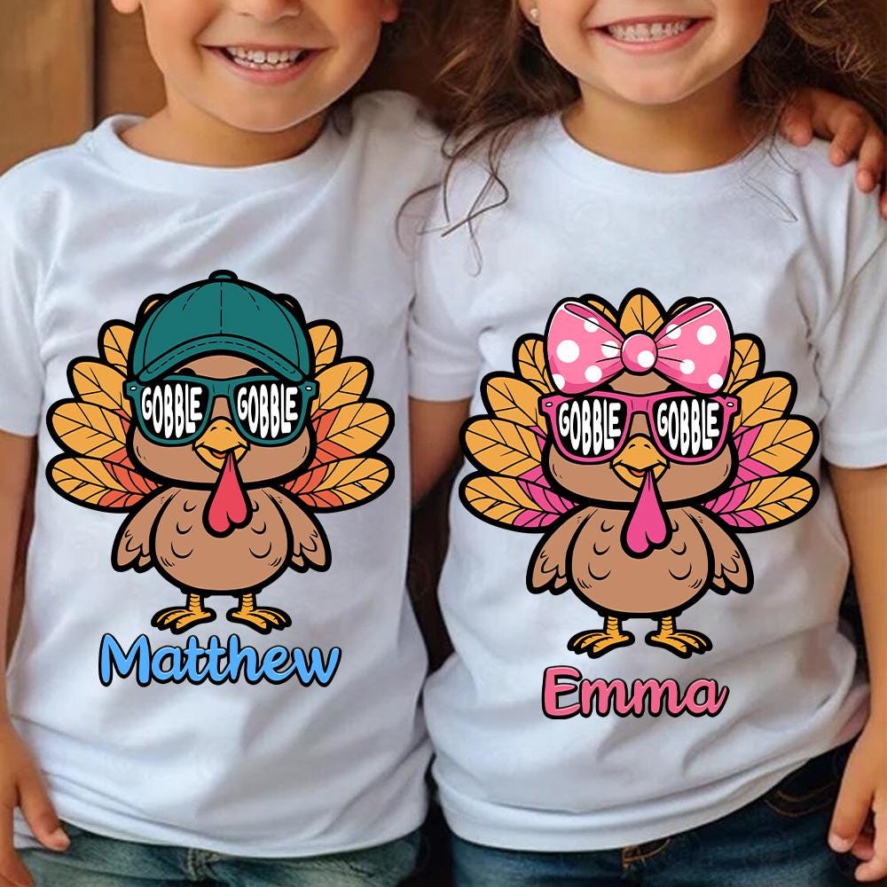 Coolest Turkey PNG, Girl Turkey Png, Baby Turkey Png, Thanksgiving Toddler Png, Boy Girl Thanksgiving Kids Png,Turkey In Hat Sublimation