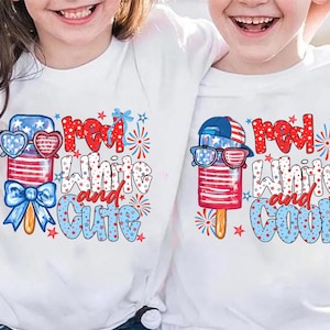 カスタム男の子女の子独立記念日子供用PNG、男の子女の子アメリカボールキャップリボン、愛国的なPNG、赤白クール/キュートPNGアイスクリームブラシストローク、花火