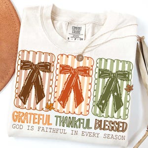 Coquette Grateful Thankful Blessed Png, Coquette Fall Season Png, Faith Based Autumn Sublimation, Christian Fall Bow Png, Religious Fall Png