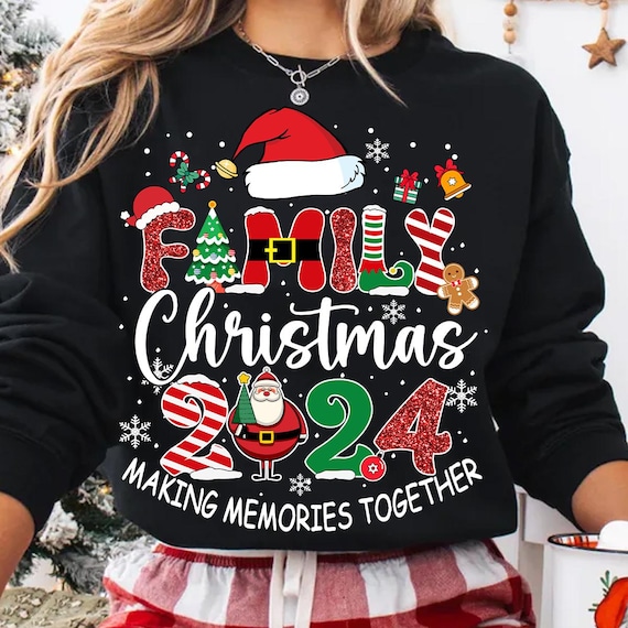 Diseños Navideños Camisetas Estampadas De Navidad Para La Familia