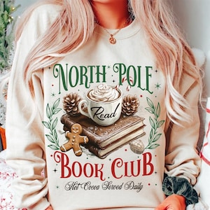 All Booked for Christmas Png, Christmas Books Png, Book Lovers Png, Christmas Teacher Png, Librarian Gift Png, North Pole Readers Png