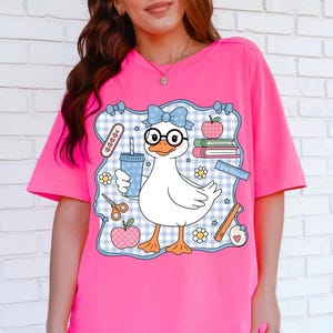 Silly Goose Teacher Club Png, Silly Goose Png, Floral Teacher Shirt Png, Back to School Shirt Design, Back To School Teacher Png,Funny Goose