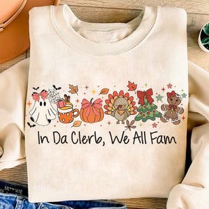 In Da Clerb We All Fam Png, Christmas Png, Thanksgiving Png, Funny