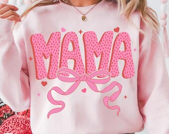 Coquette Valentine Mama png, Valentines png, Pink Bow png, Pink Mama png, Valentines Day png, Mama Valentines png, Mama png, Retro valentine