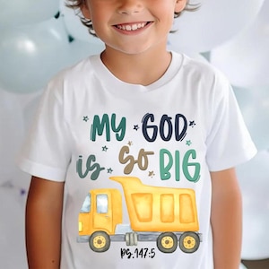 My God is So Big png, Christian png, Toddler png, Kids Easter png, Kids Church Sublimation, Retro Kids Easter Colorful Religious Png