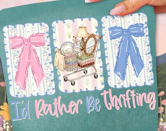 Ik zou liever zuinig zijn png, zuinige esthetiek shirtontwerp, schattig citaat uit zuinige winkelwagen, vintage shopping lover coquette, boetiekstijl digitaal