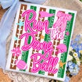 Striped Run The Dang Ball Png, Pink Football Game Day Png, Preppy Football Mom PNG, Football Dots Gingham Png, Football Fan Png, Fall Sport