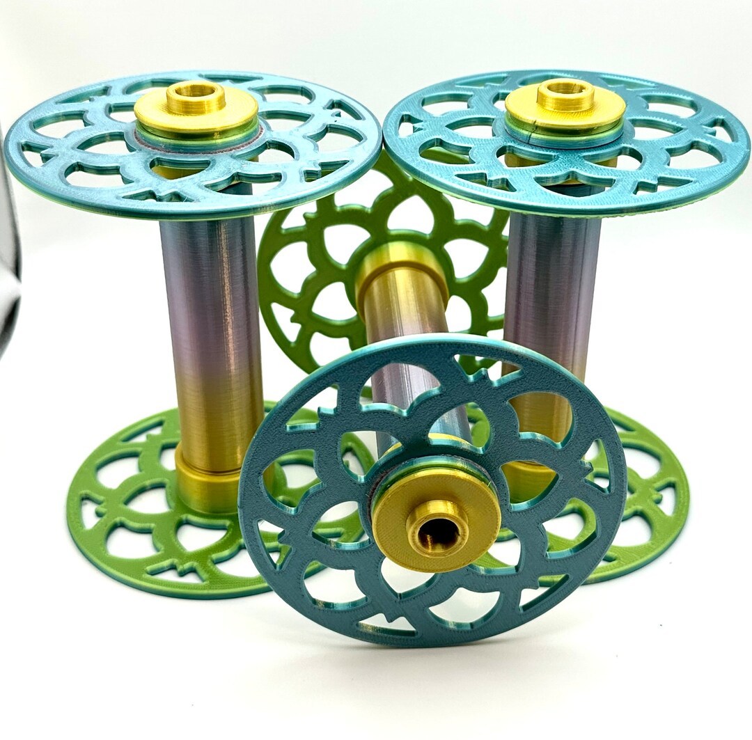 Set of 3 Electric Eel Spinning Wheel 6.0 Bobbins 3D Printed Etsy