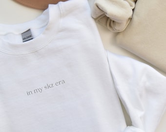 SKZ Era Embroidered Crewneck - Minimalist Stray Kids Merch