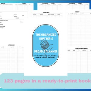The Organized Knitter&#39;s Project Planner | Plan and Organize Knitting Patterns, Projects, Yarn, needles and Shopping