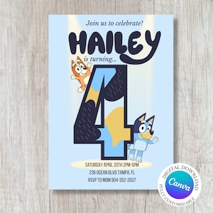 Bluey pour le 4ème anniversaire de Zazzle.be Liste d'envies Vous avez des idées ? TÉLÉCHARGEMENT NUMÉRIQUE