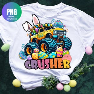 Egg crusher png sublimation design download, Easter Day png, Happy Easter Day png, Easter png, monster truck png, sublimate designs download