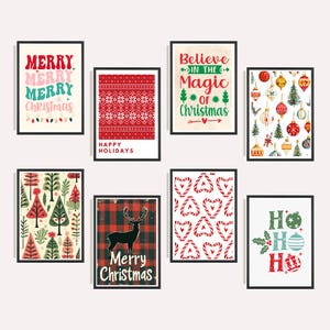 28 classic christmas prints | christmas printables | christmas decor | christmas wall art | holiday decor | kikiandnim | printable wall art.