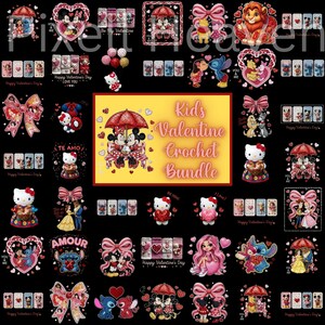 420+ Valentine Faux Yarn PNG Bundle & Rhinestone, Bling Crystal, Crochet Knit, Coquette Love Alphabet, Crystal Mosaic Jewel Diamond Gemstone image 6