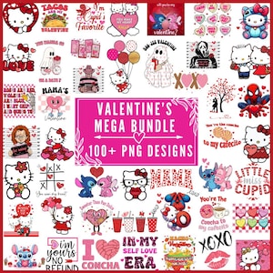 Valentine Mega Bundle png Bundle, Retro valentine png, Valentines day png, kids valentine png bundle, Groovy Valentine Png, Valentine's Day.