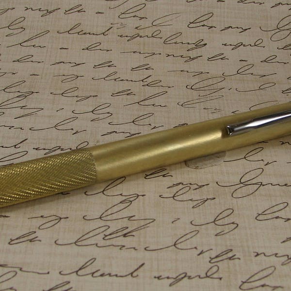 Handmade Brushed Brass Pentel Mechanical Pencil