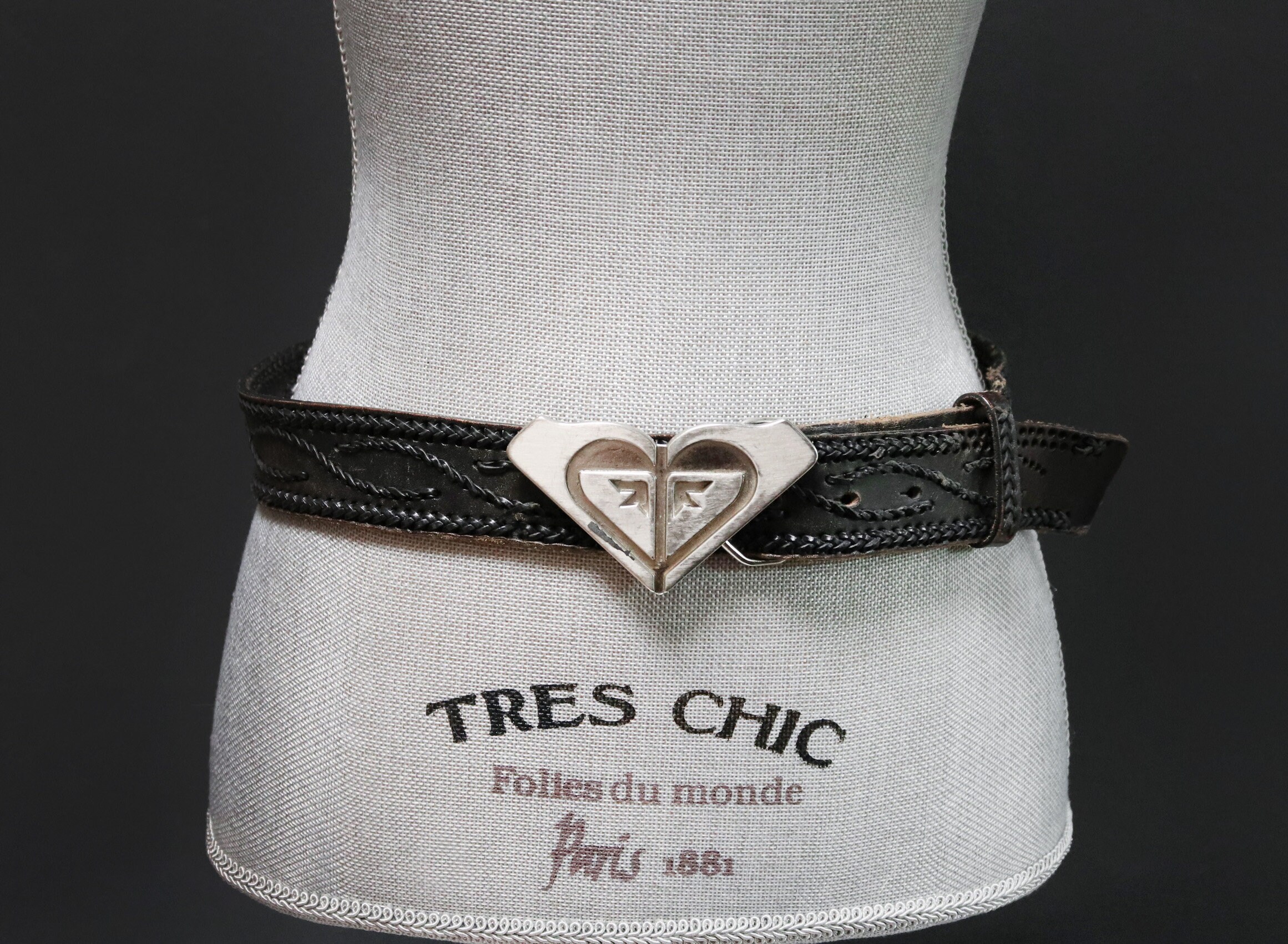 TRUE RELIGION Red Big T Leather Red Stitch Silver Buckle
