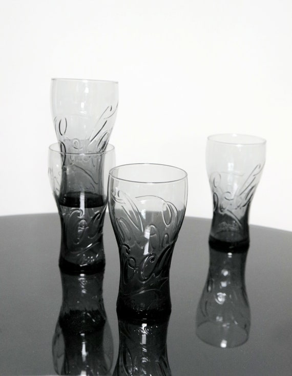 ビンテージロックグラス（スモークグレー）