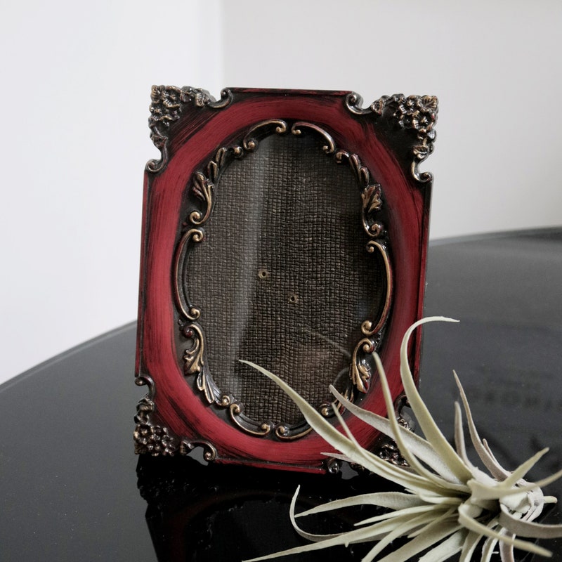Red Recangular Gothic Frame Gothic Picture Frame - Etsy