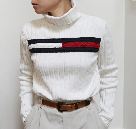 tommy jeans retro mock neck