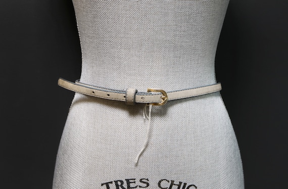 Grey skinny belt hotsell